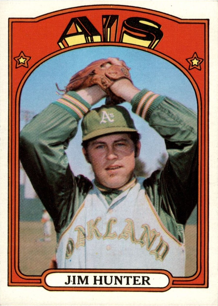 1972 Topps #330 Jim Hunter, Oakland Athletics