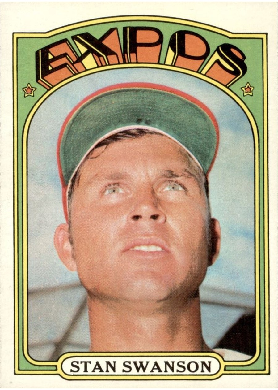 1972 Topps #331 Stan Swanson, Montreal Expos