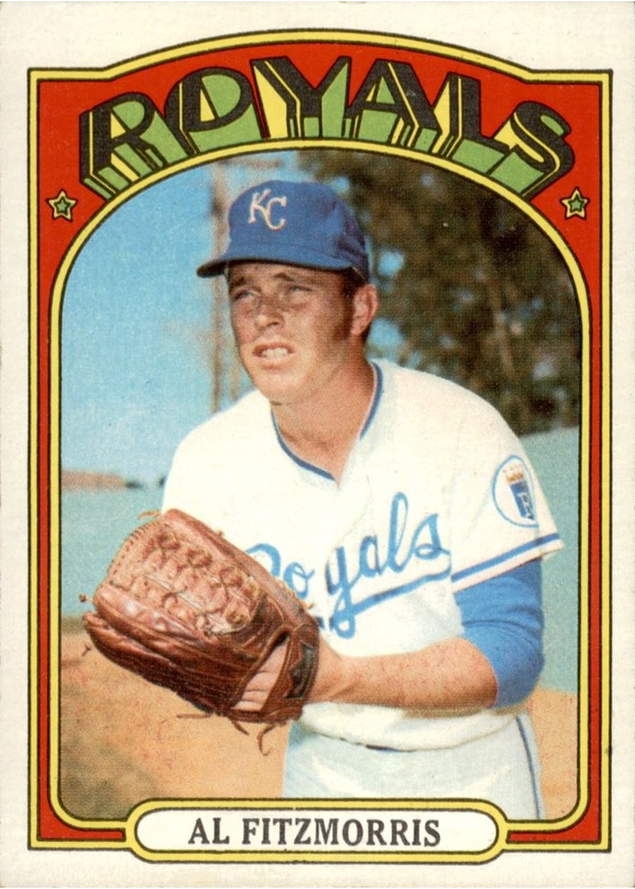 1972 Topps #349 Al Fitzmorris, Kansas City Royals