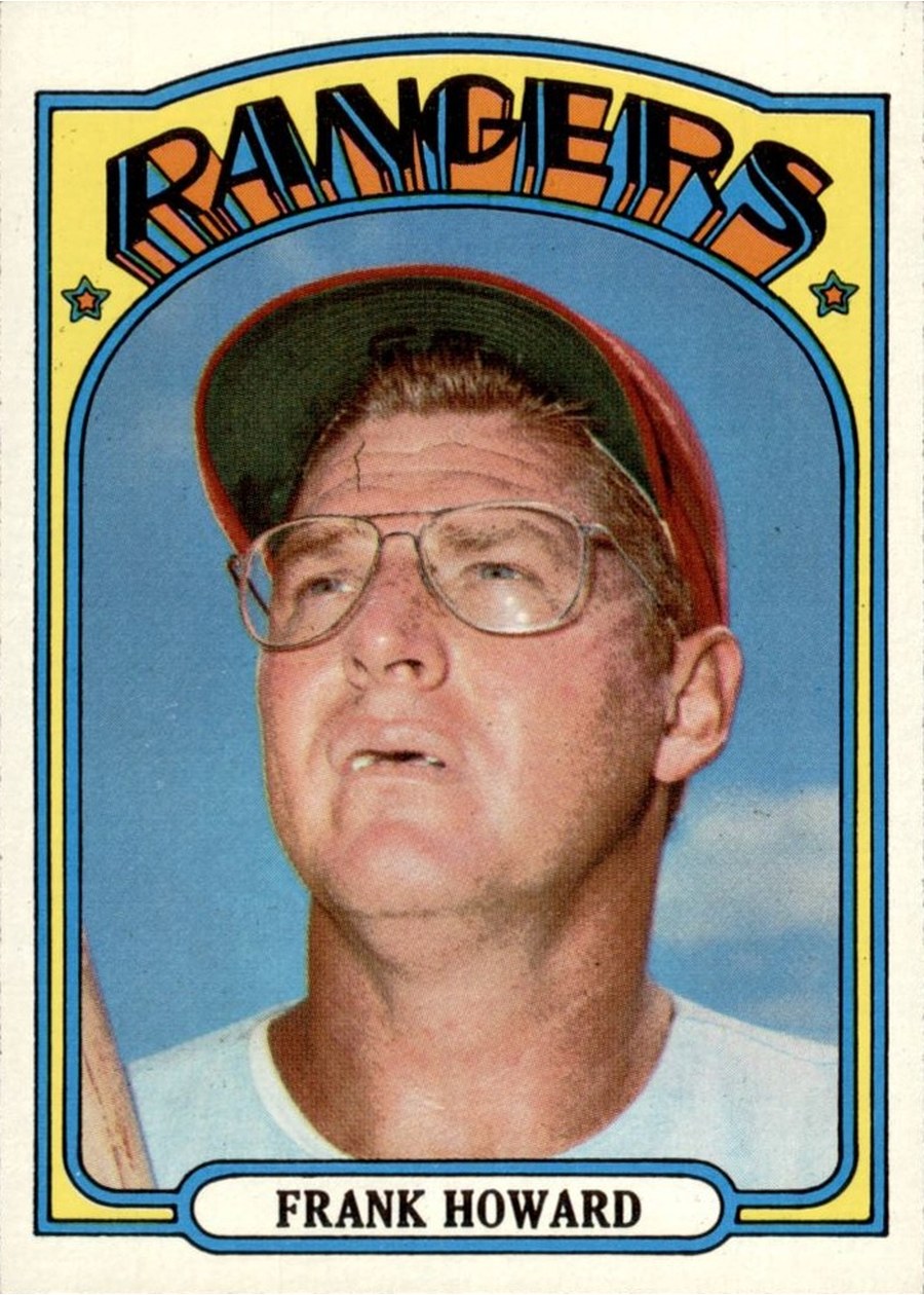 1972 Topps #350 Frank Howard, Texas Rangers