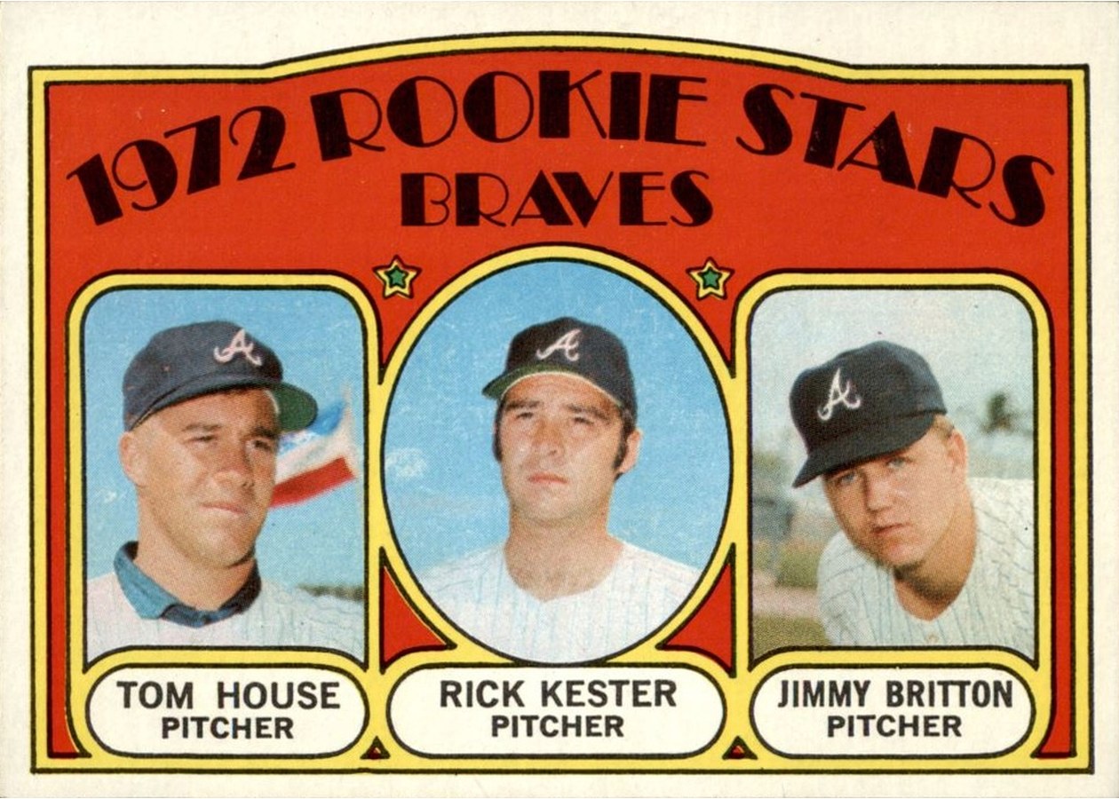1972 Topps #351 Braves 1972 Rookie Stars, Atlanta Braves