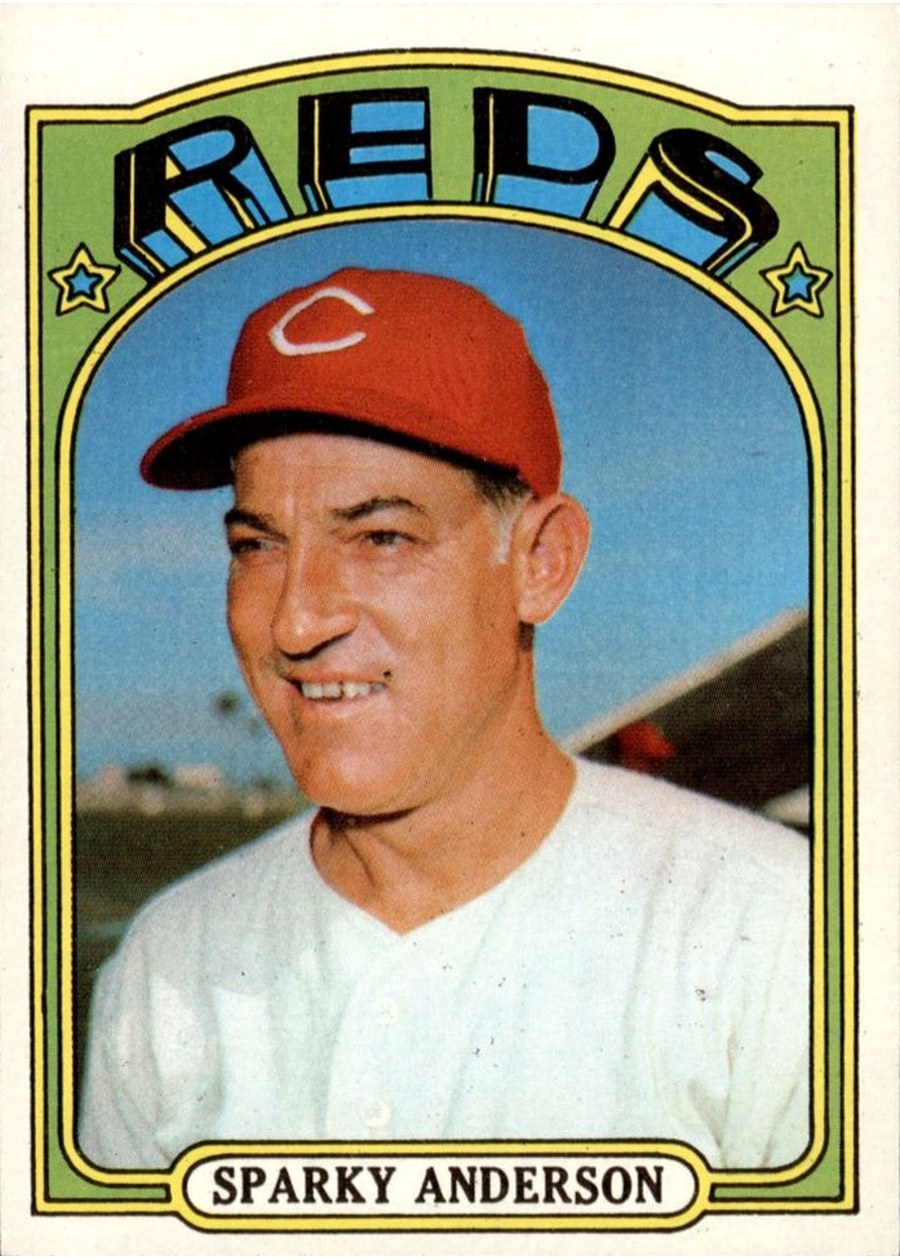 1972 Topps #358 Sparky Anderson, Cincinnati Reds