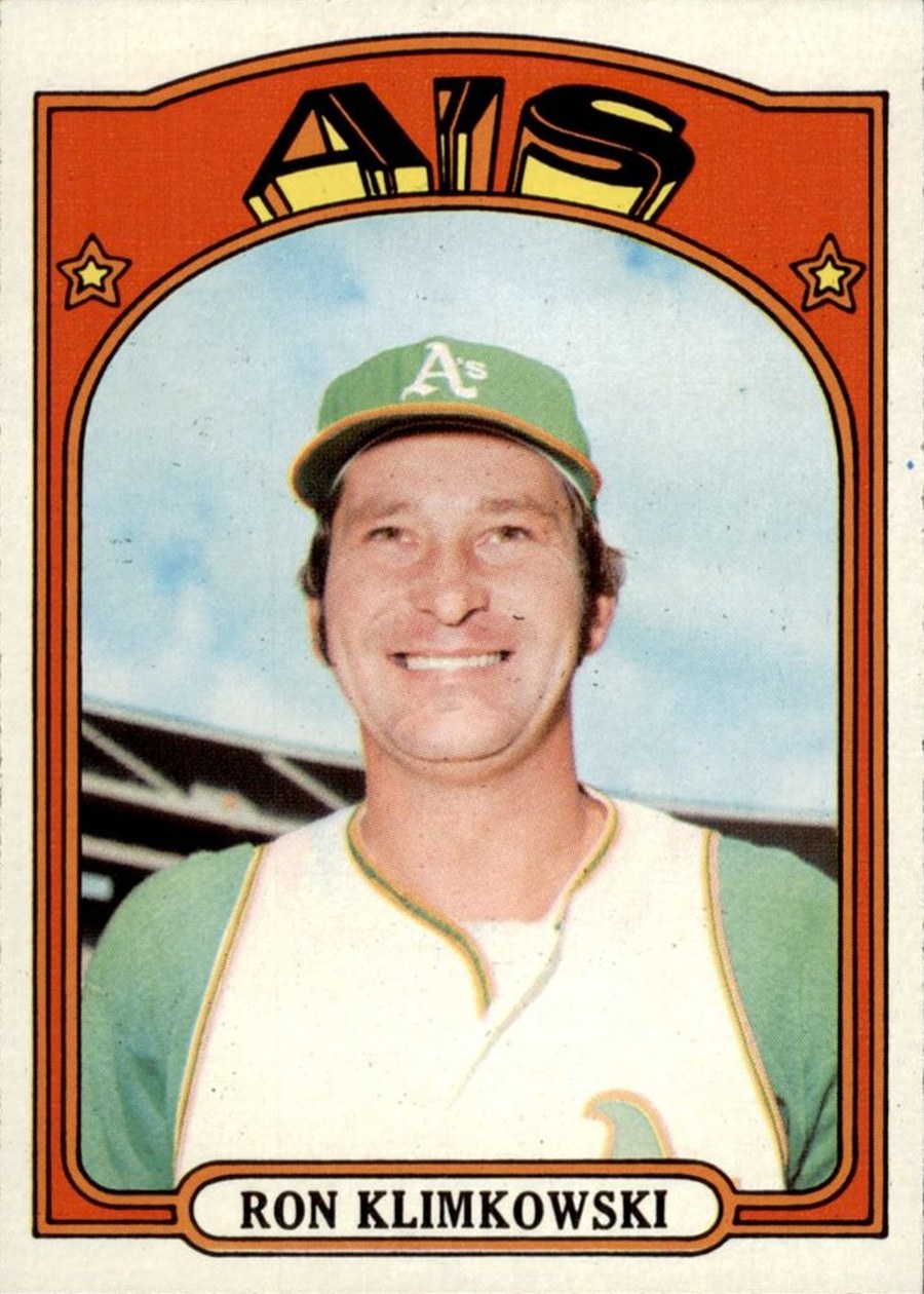 1972 Topps #363 Ron Klimkowski, Oakland Athletics