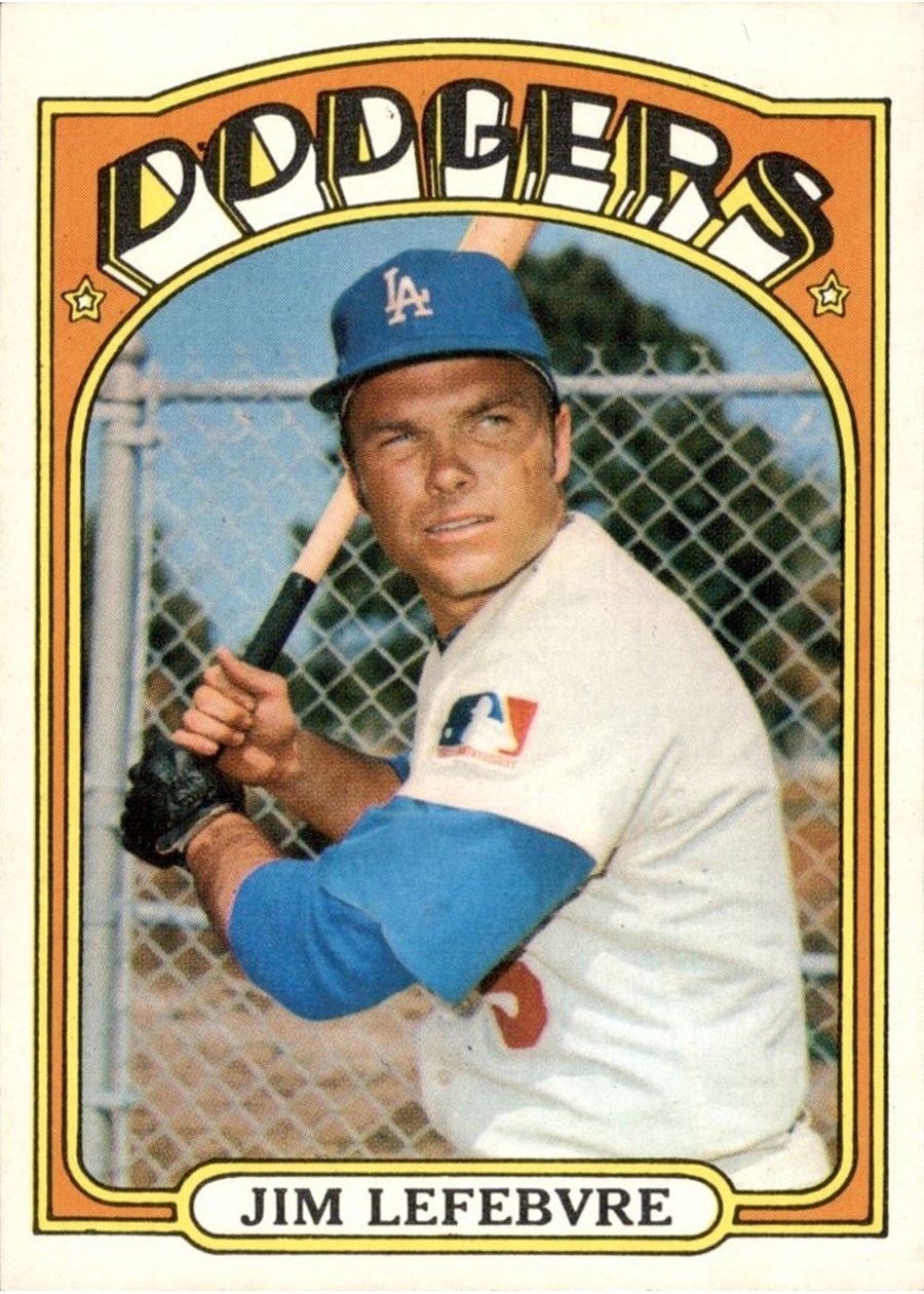 1972 Topps #369 Jim Lefebvre, Los Angeles Dodgers
