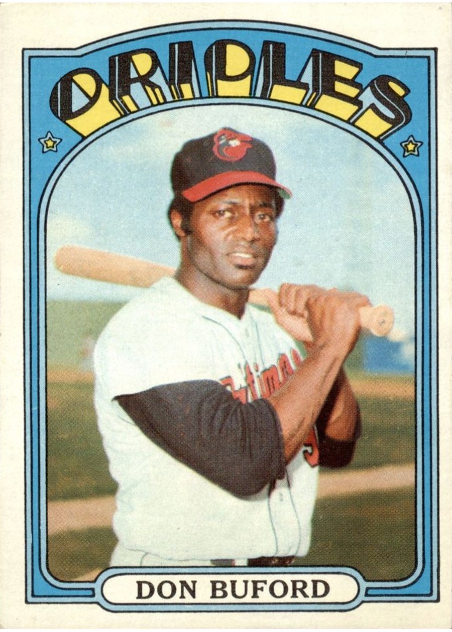 1972 Topps #370 Don Buford, Baltimore Orioles
