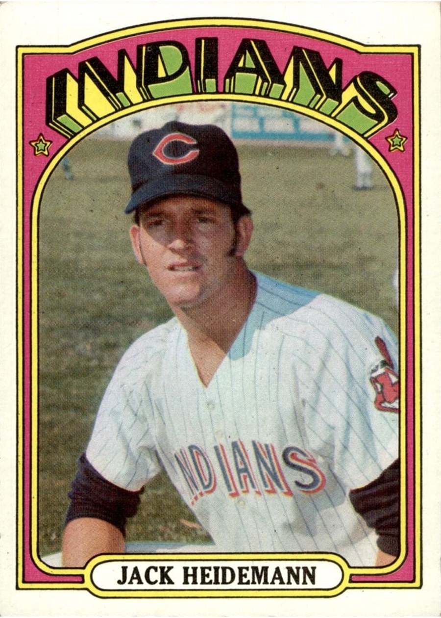 1972 Topps #374 Jack Heidemann, Cleveland Indians