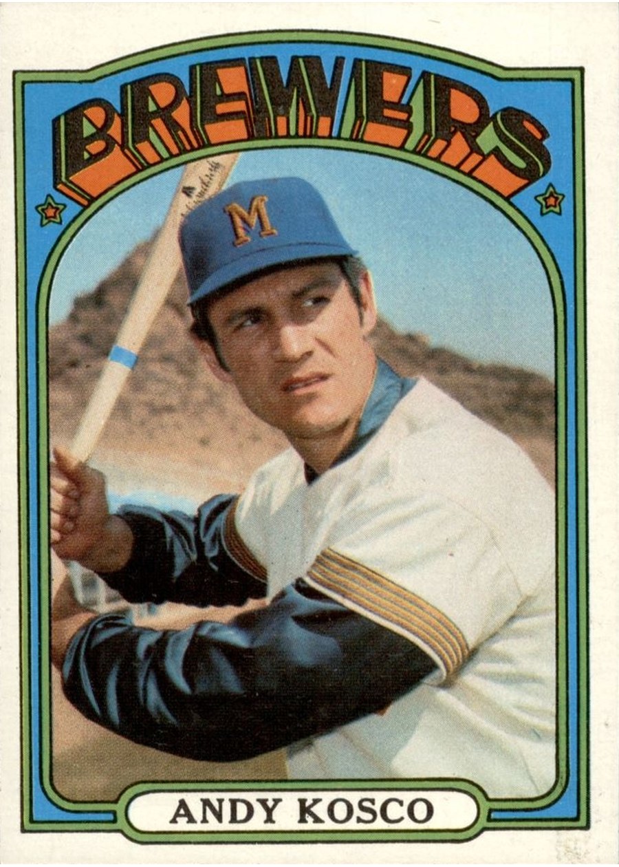 1972 Topps #376 Andy Kosco, Milwaukee Brewers