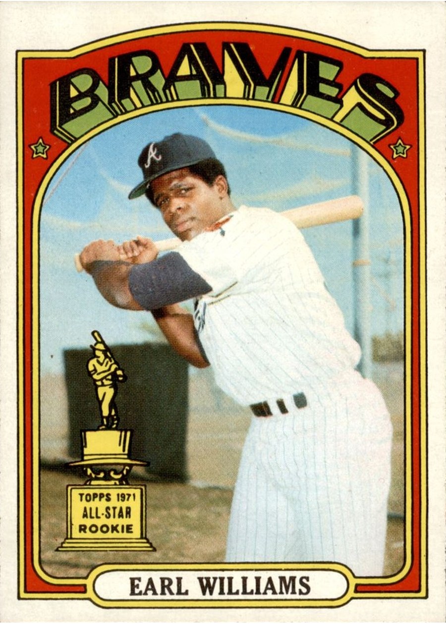 1972 Topps #380 Earl Williams, Atlanta Braves