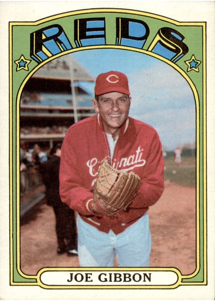 1972 Topps #382 Joe Gibbon, Cincinnati Reds