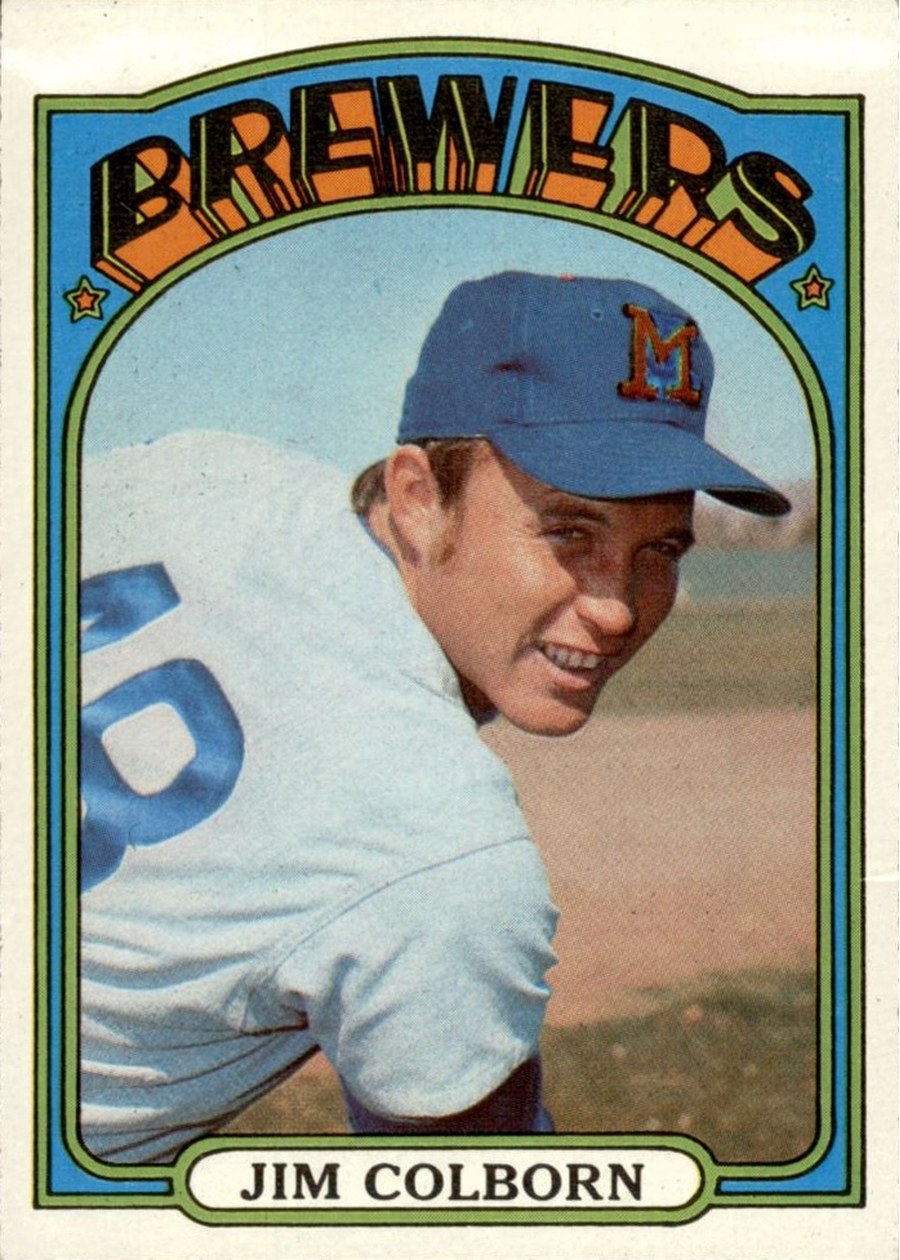1972 Topps #386 Jim Colborn, Milwaukee Brewers