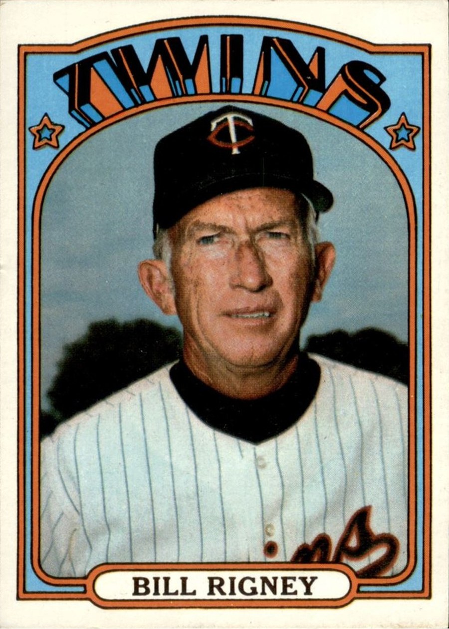 1972 Topps #389 Bill Rigney, Minnesota Twins
