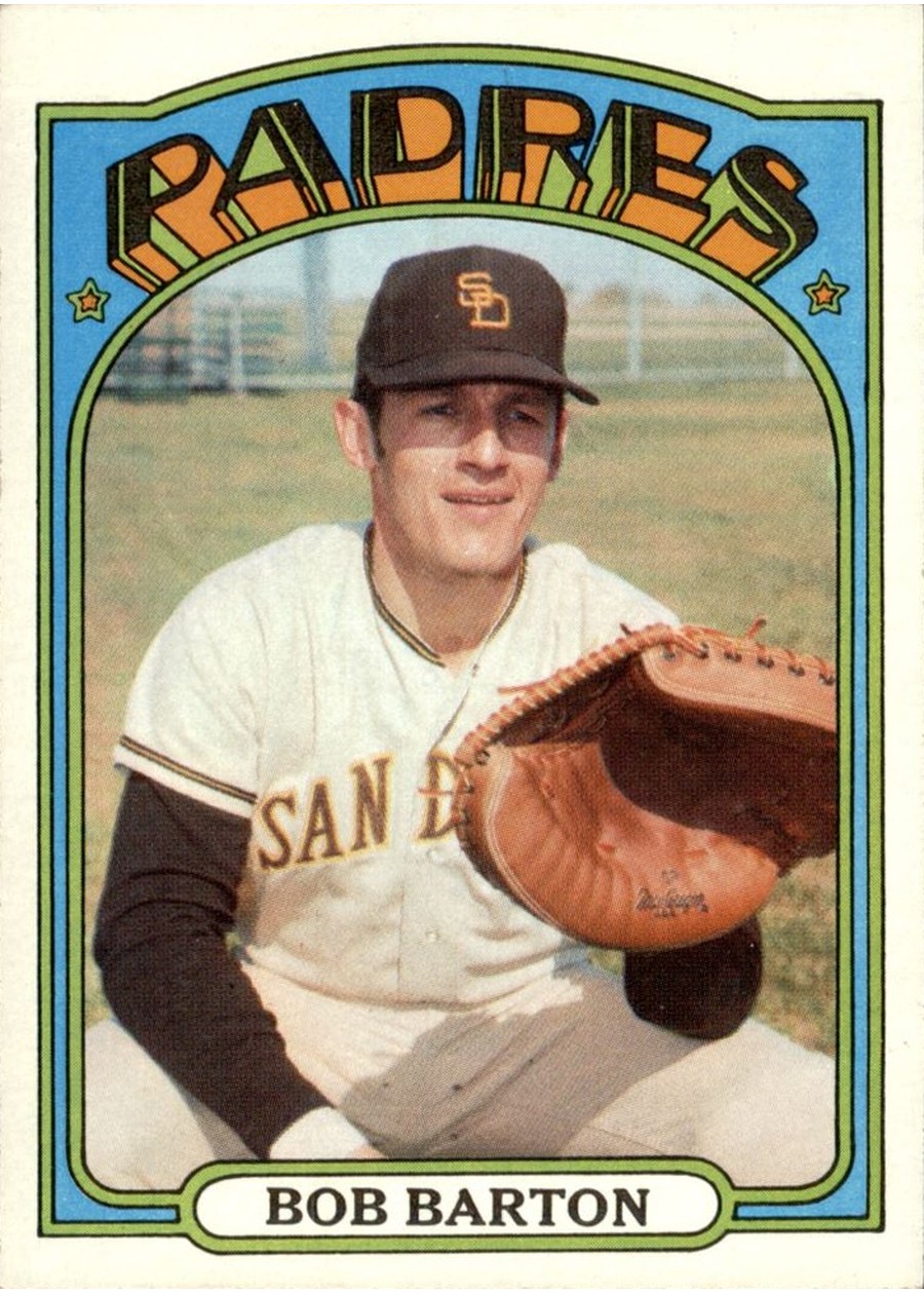 1972 Topps #39 Bob Barton, San Diego Padres