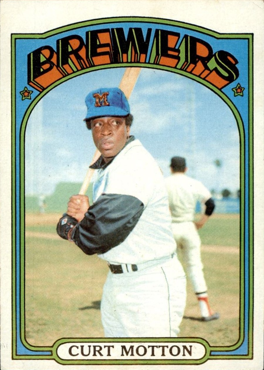 1972 Topps #393 Curt Motton, Milwaukee Brewers