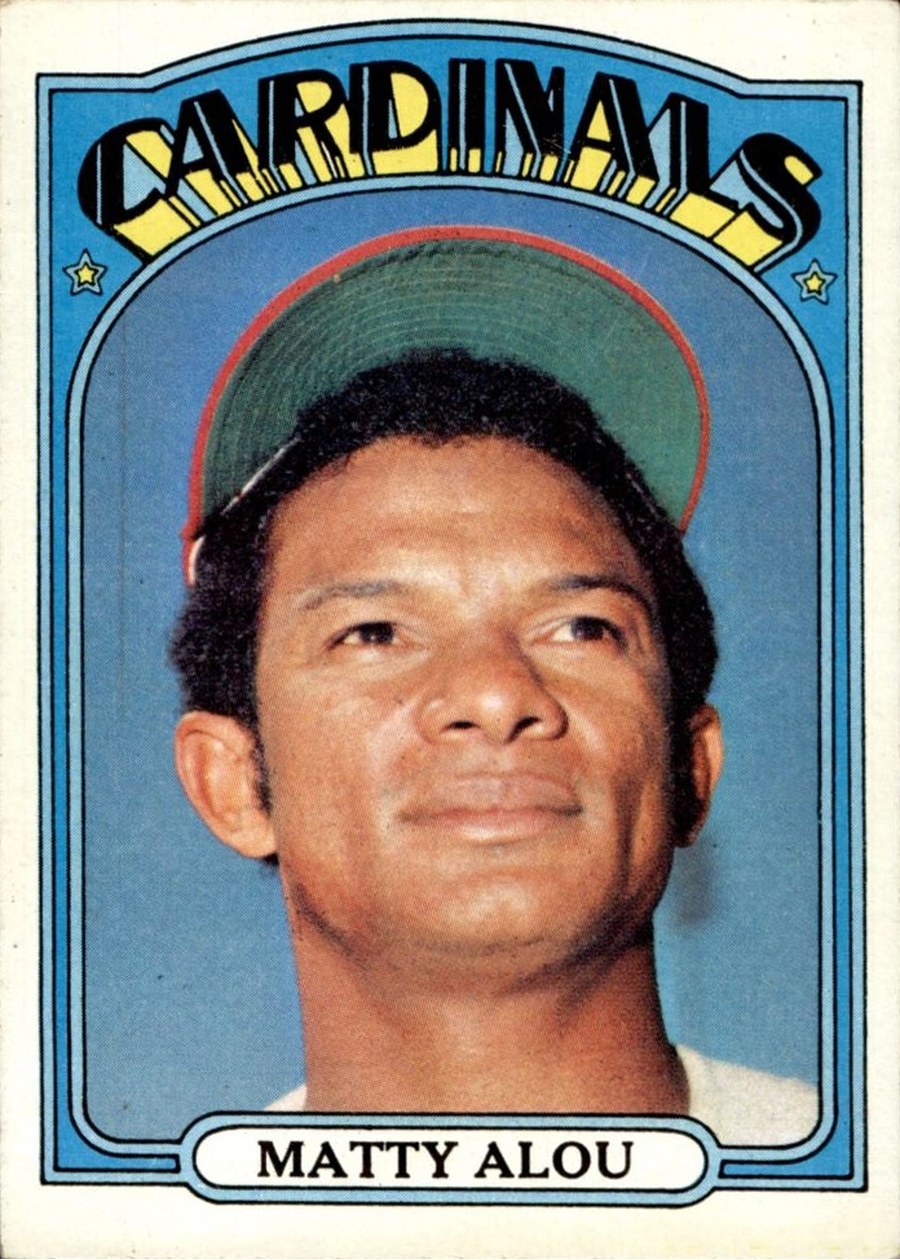 1972 Topps #395 Matty Alou, St. Louis Cardinals