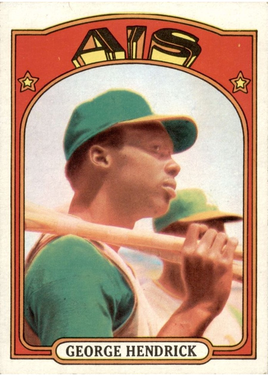 1972 Topps #406 George Hendrick, Oakland Athletics