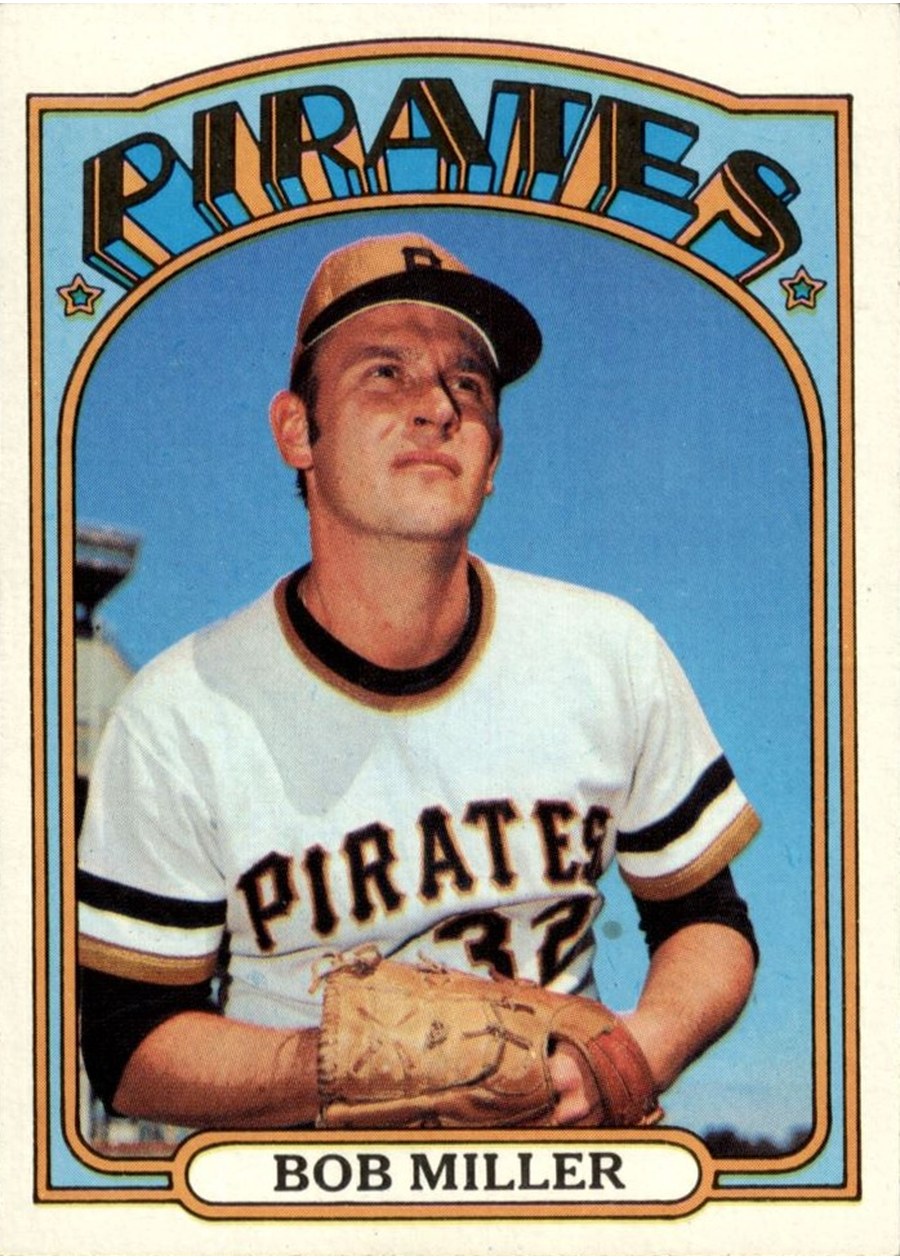 1972 Topps #414 Bob Miller, Pittsburgh Pirates