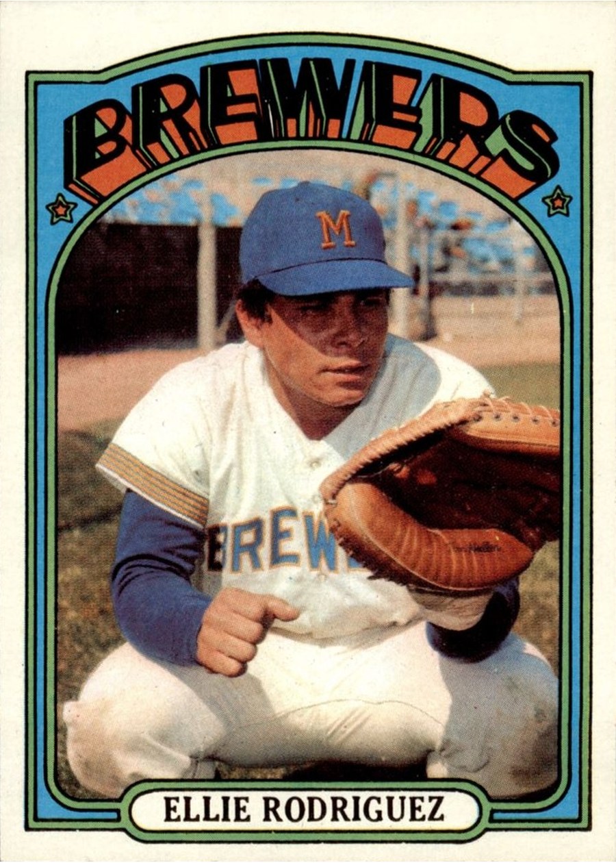 1972 Topps #421 Ellie Rodriguez, Milwaukee Brewers
