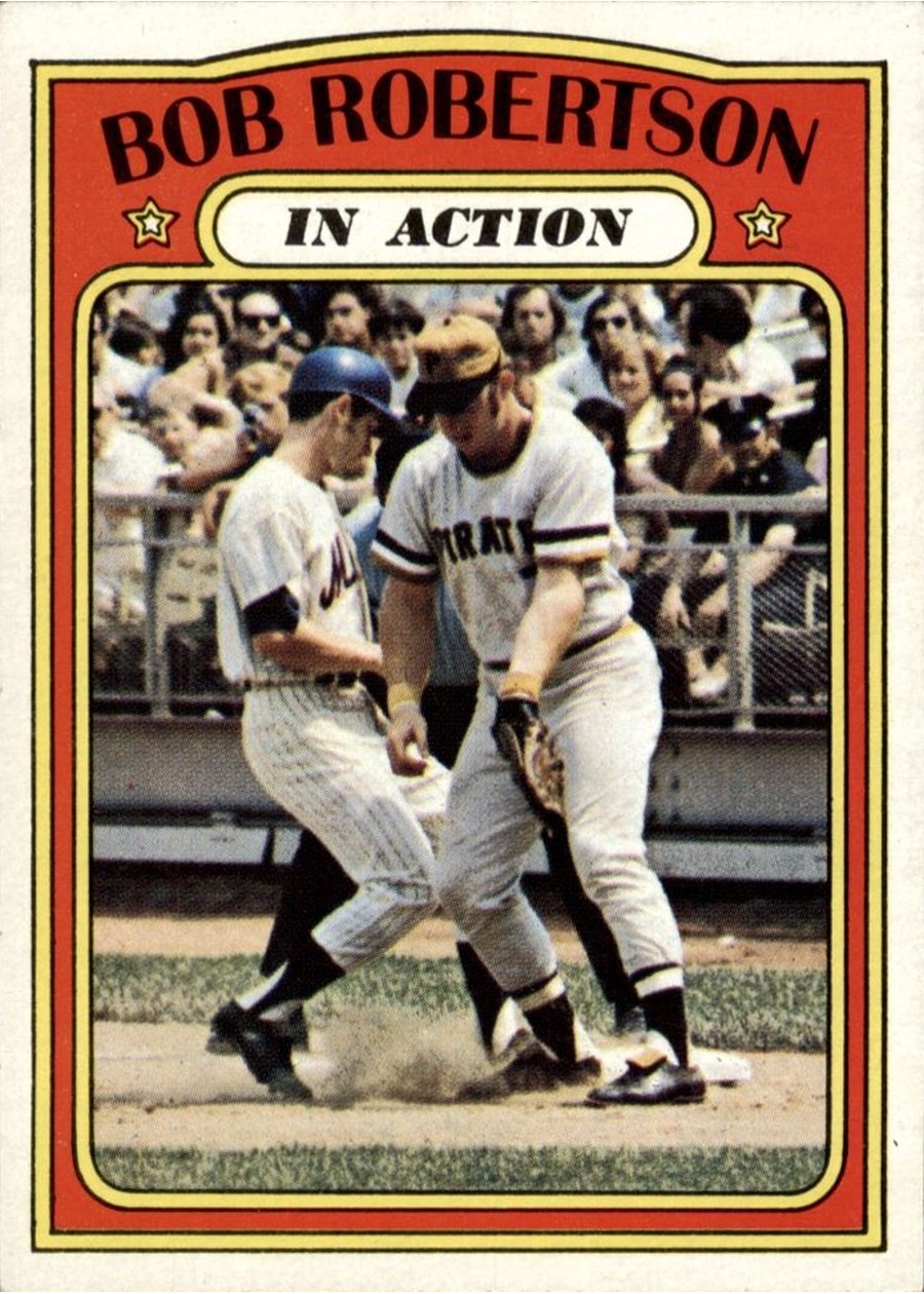 1972 Topps #430 Bob Robertson In Action, Pittsburgh Pirates