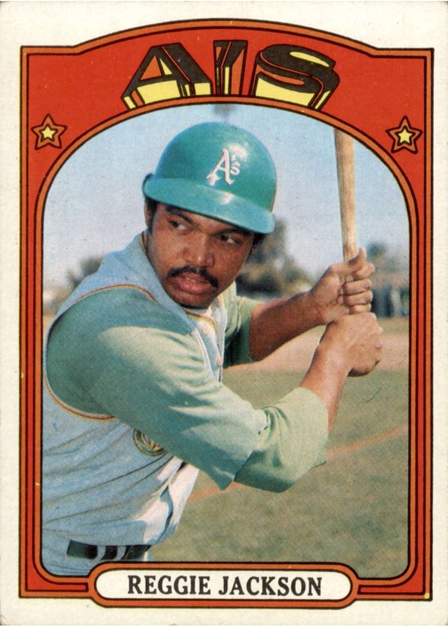 1972 Topps #435 Reggie Jackson, Oakland Athletics
