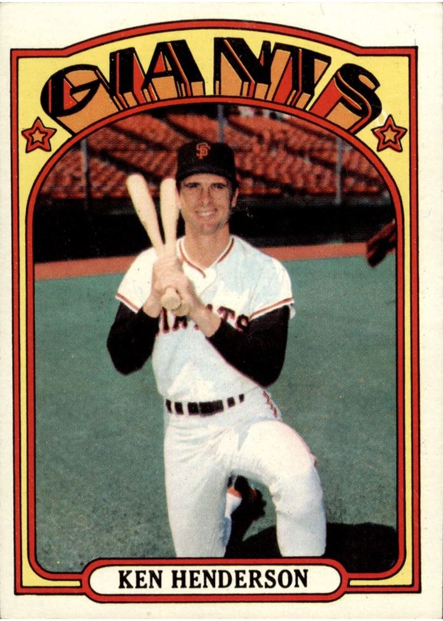 1972 Topps #443 Ken Henderson, San Francisco Giants