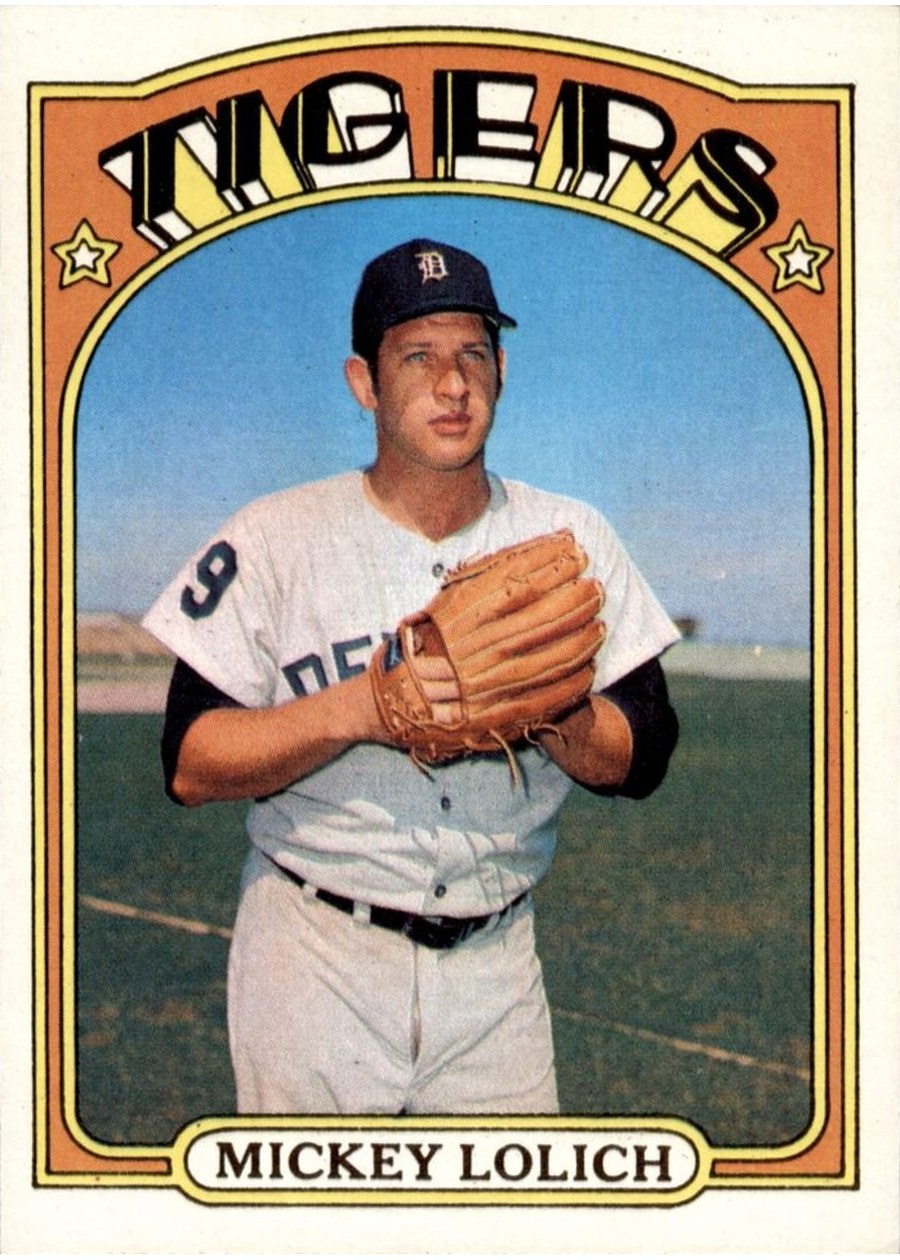 1972 Topps #450 Mickey Lolich, Detroit Tigers