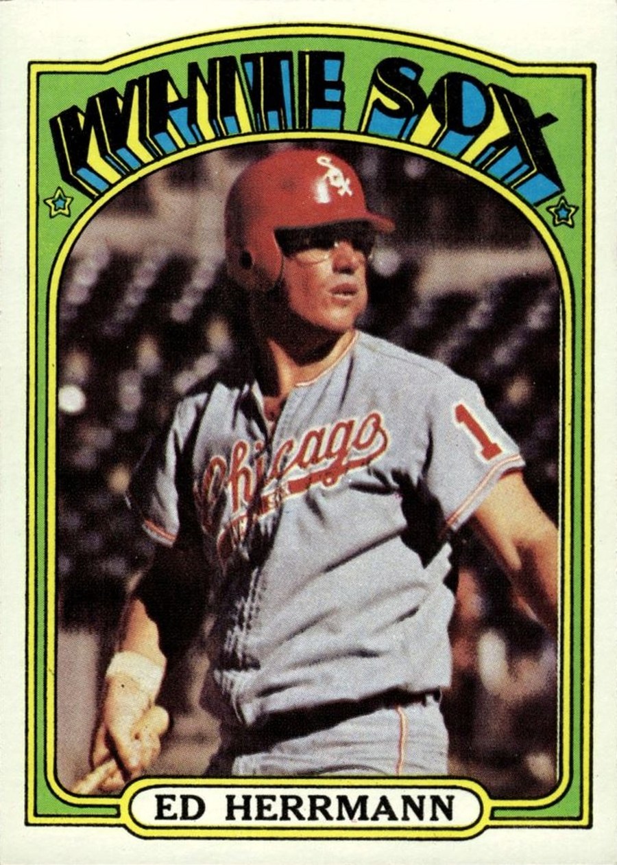 1972 Topps #452 Ed Herrmann, Chicago White Sox