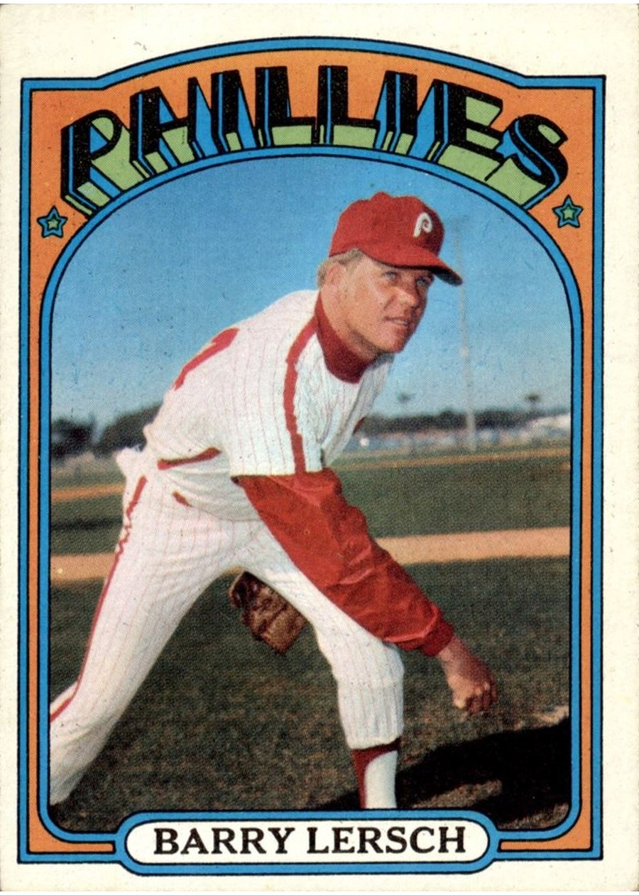 1972 Topps #453 Barry Lersch, Philadelphia Phillies