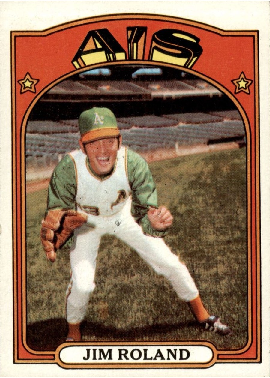 1972 Topps #464 Jim Roland, Oakland Athletics