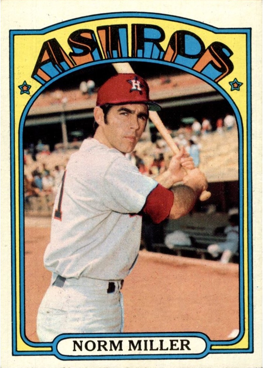 1972 Topps #466 Norm Miller, Houston Astros