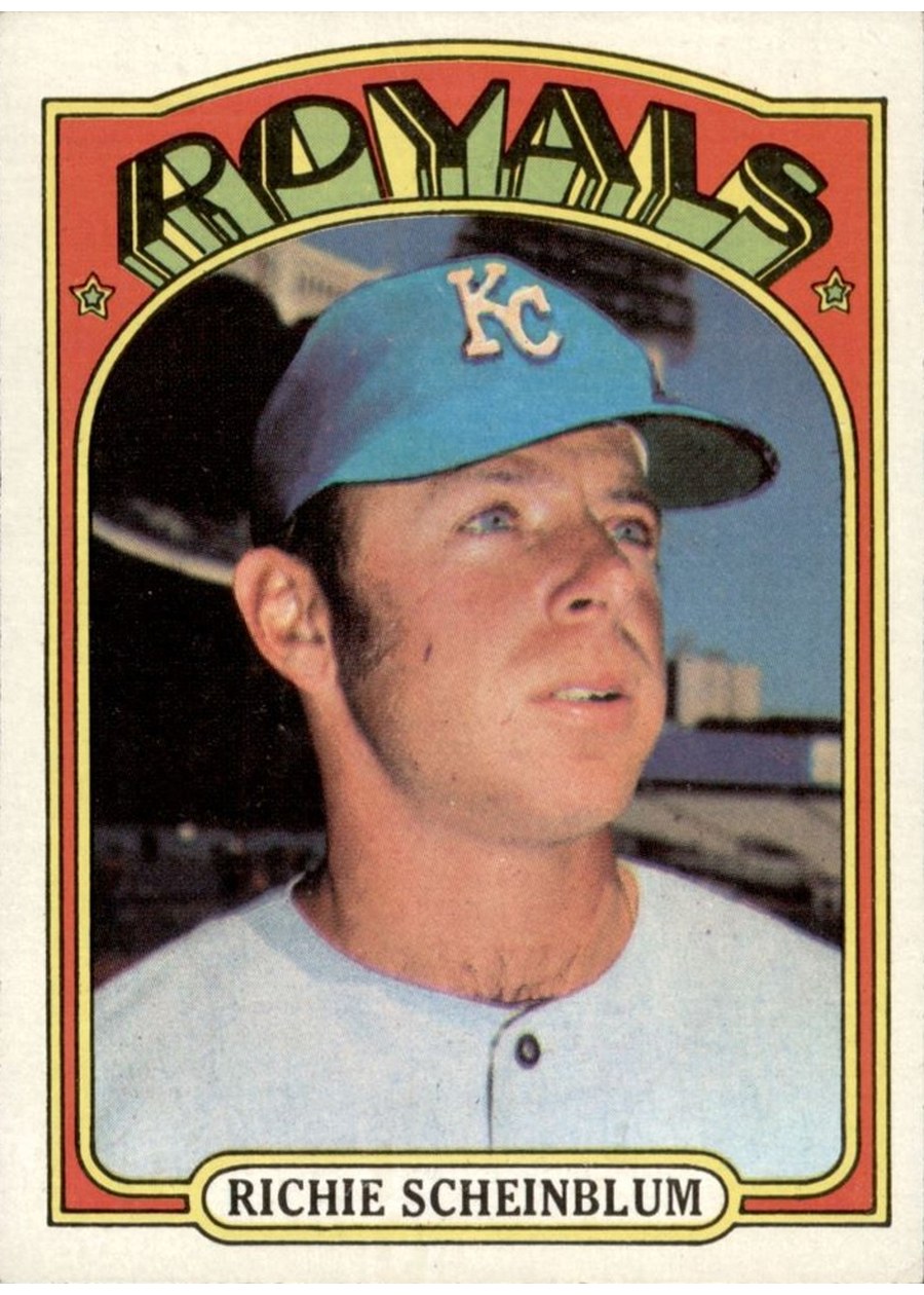 1972 Topps #468 Richie Scheinblum, Kansas City Royals