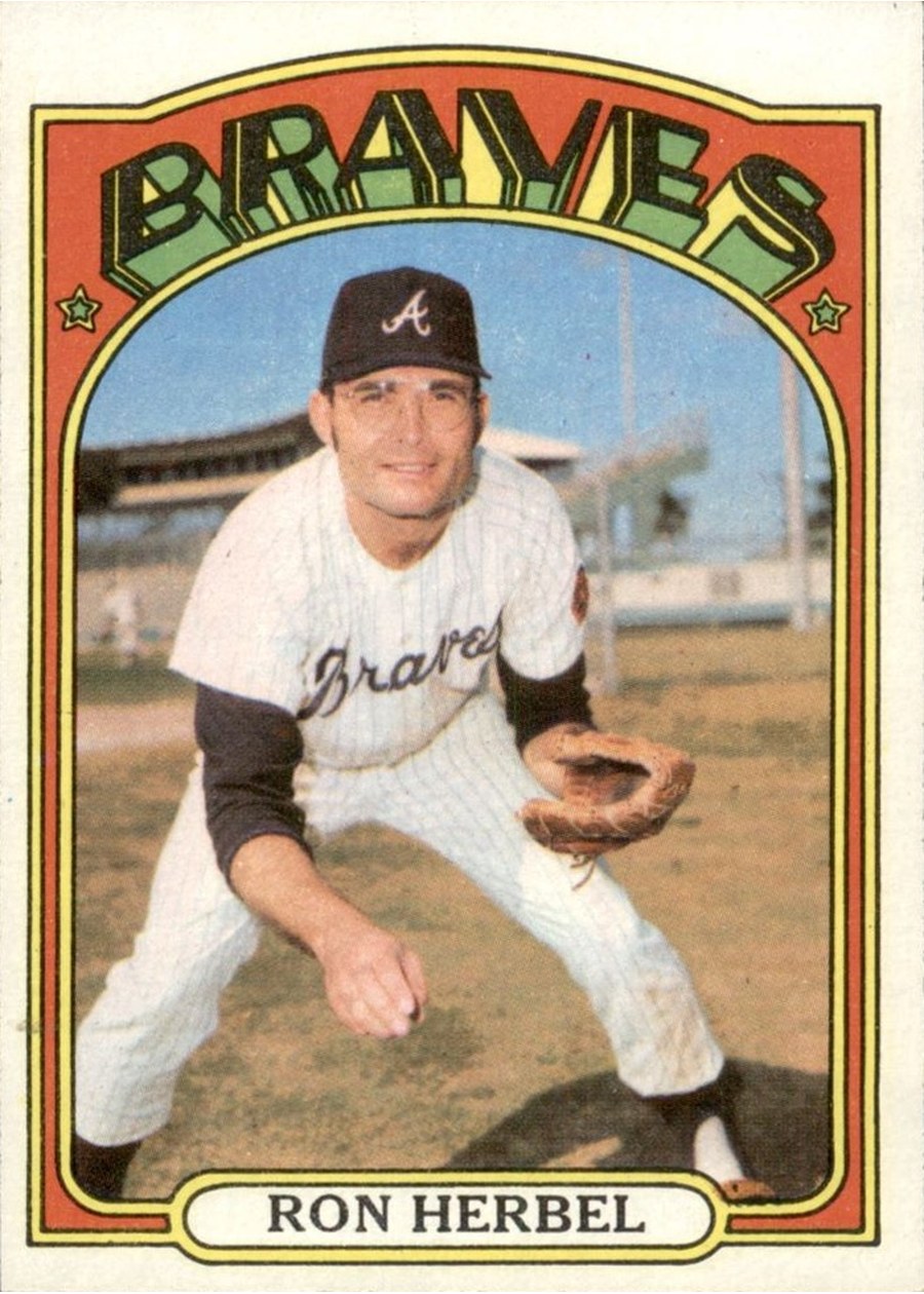 1972 Topps #469 Ron Herbel, Atlanta Braves