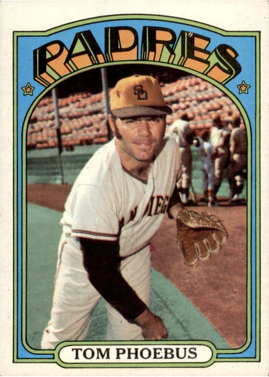 1972 Topps #477 Tom Phoebus, San Diego Padres