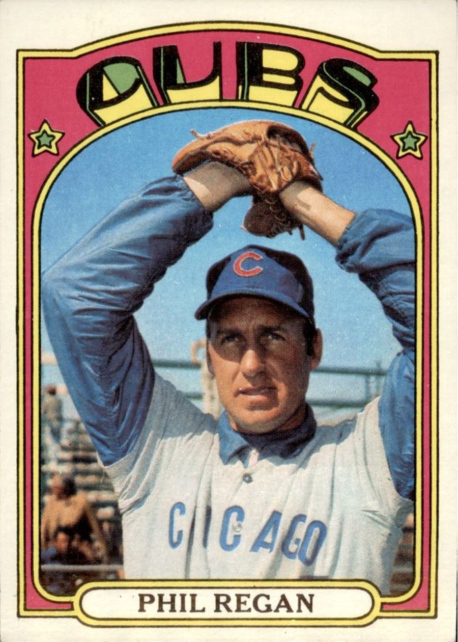 1972 Topps #485 Phil Regan, Chicago Cubs