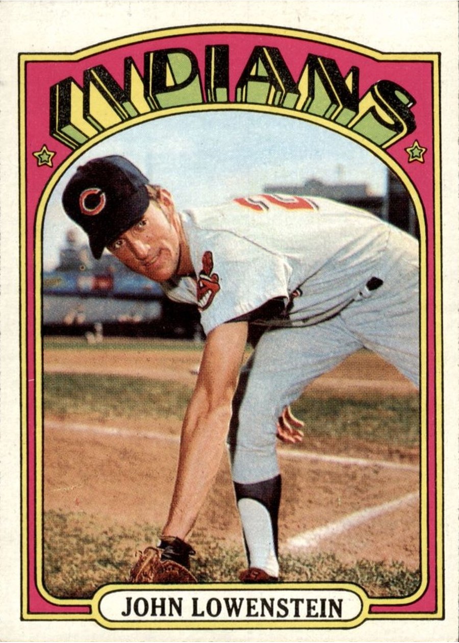 1972 Topps #486 John Lowenstein, Cleveland Indians
