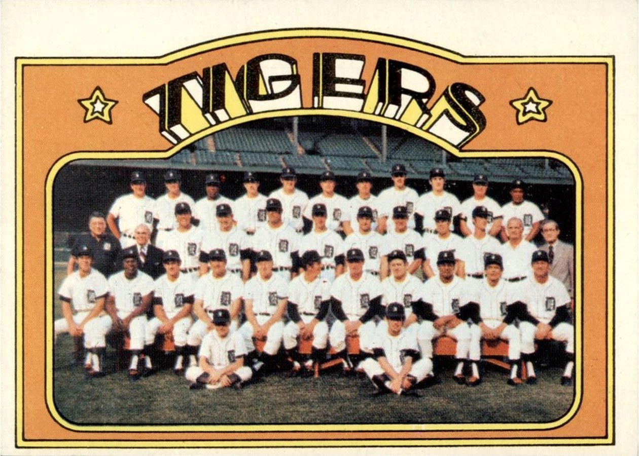 1972 Topps #487 Detroit Tigers