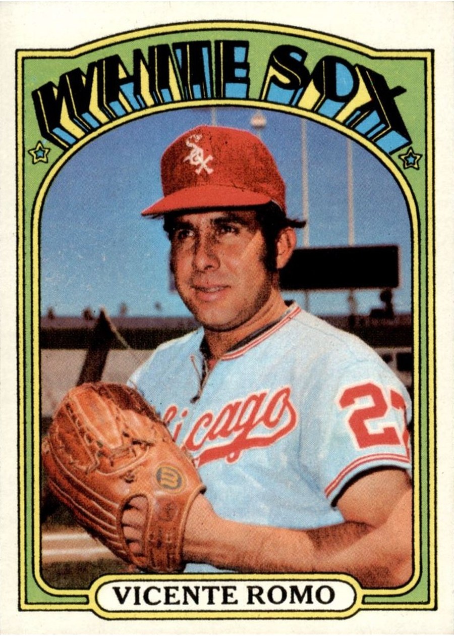 1972 Topps #499 Vicente Romo, Chicago White Sox