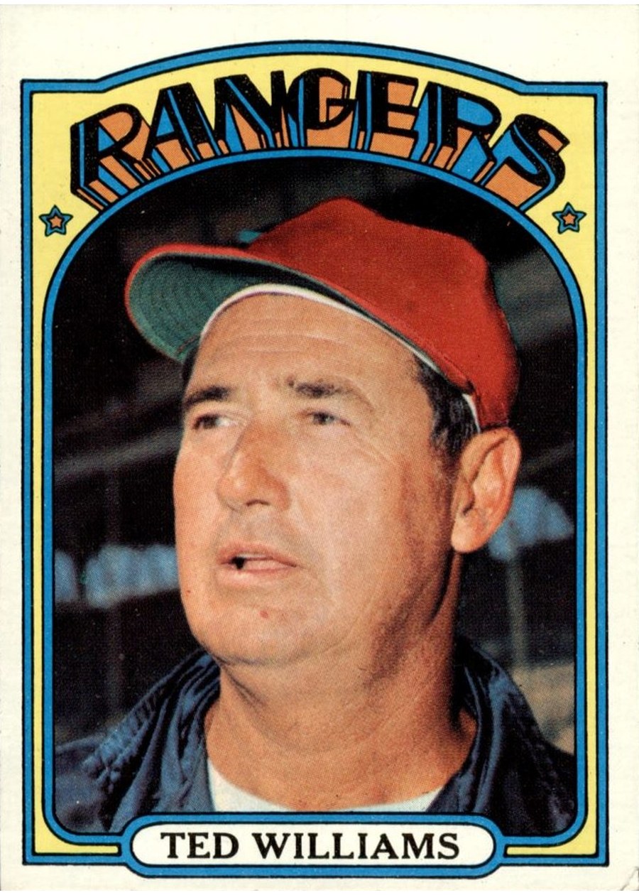 1972 Topps #510 Ted Williams, Texas Rangers