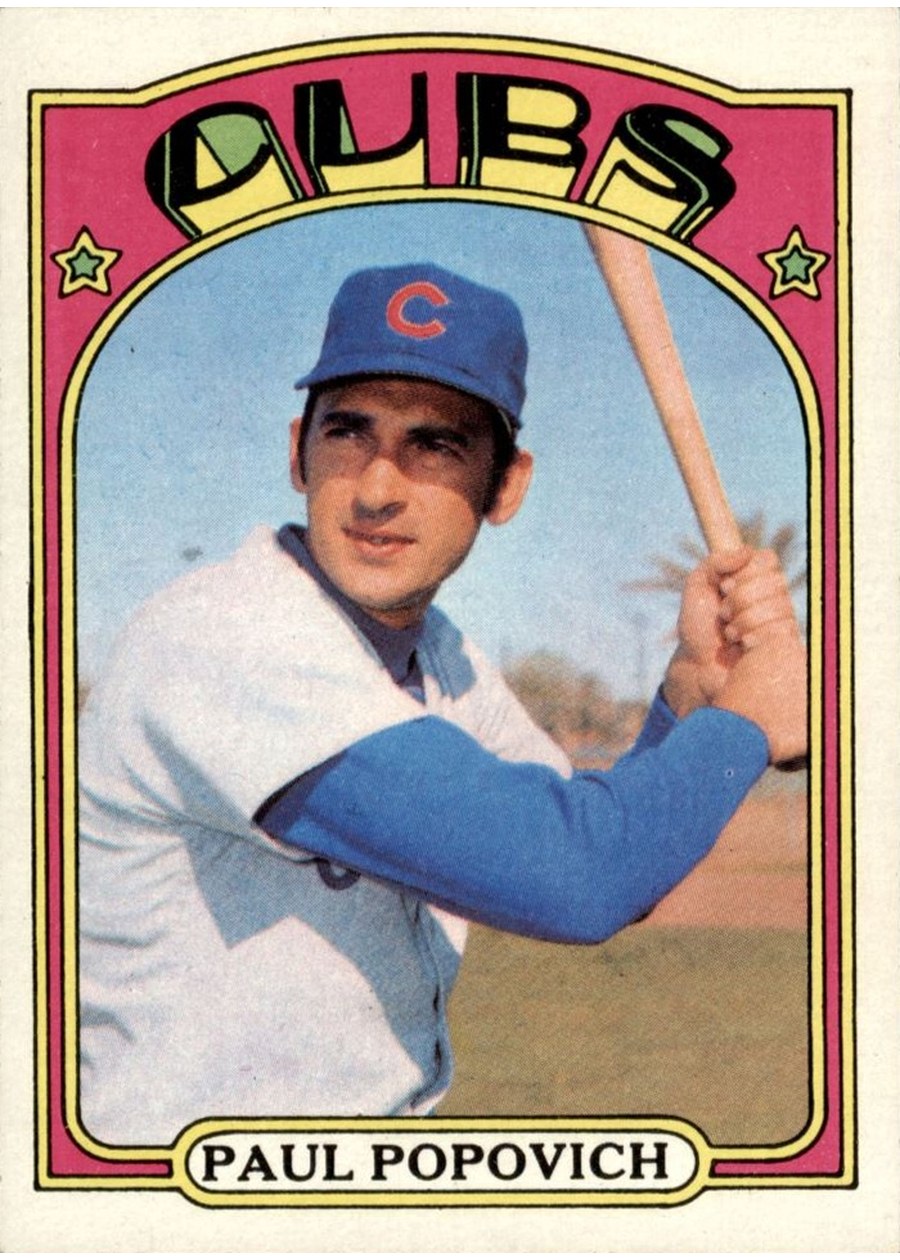 1972 Topps #512 Paul Popovich, Chicago Cubs