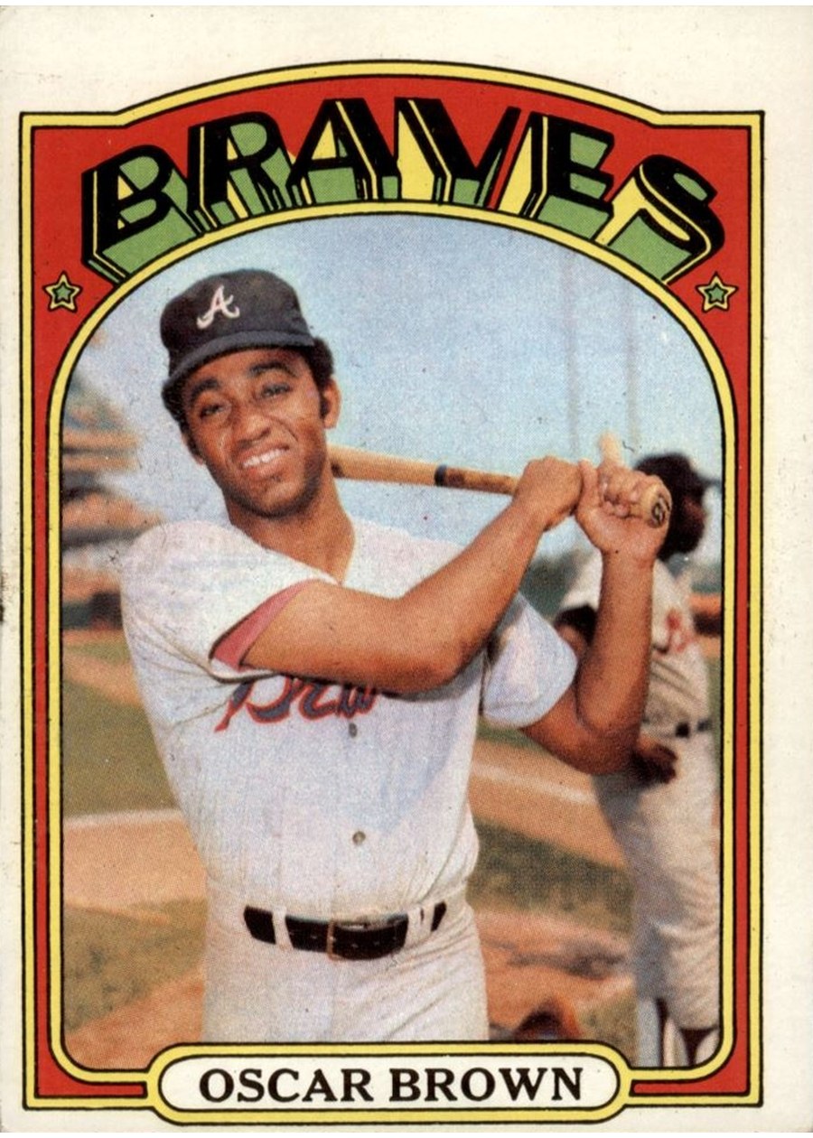 1972 Topps #516 Oscar Brown, Atlanta Braves