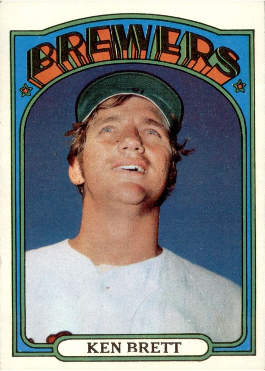 1972 Topps #517 Ken Brett, Milwaukee Brewers