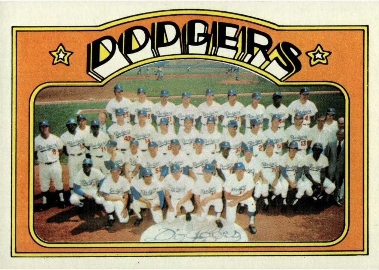 1972 Topps #522 Los Angeles Dodgers