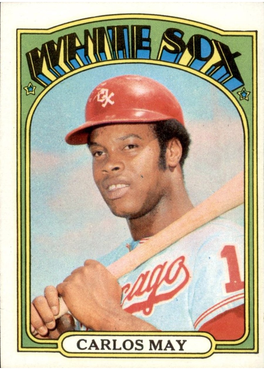 1972 Topps #525 Carlos May, Chicago White Sox