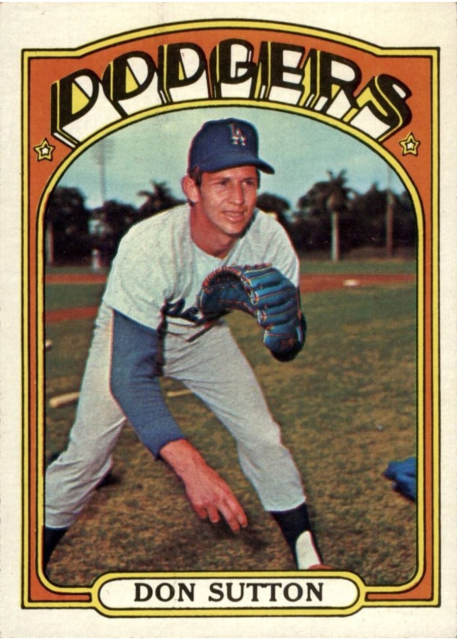 1972 Topps #530 Don Sutton, Los Angeles Dodgers