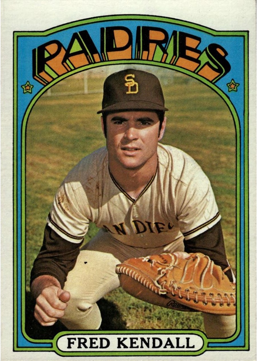 1972 Topps #532 Fred Kendall, San Diego Padres