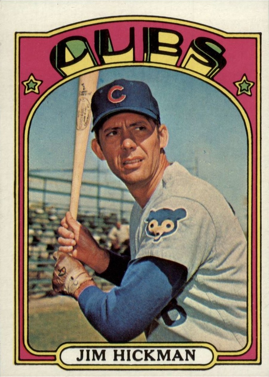1972 Topps #534 Jim Hickman, Chicago Cubs