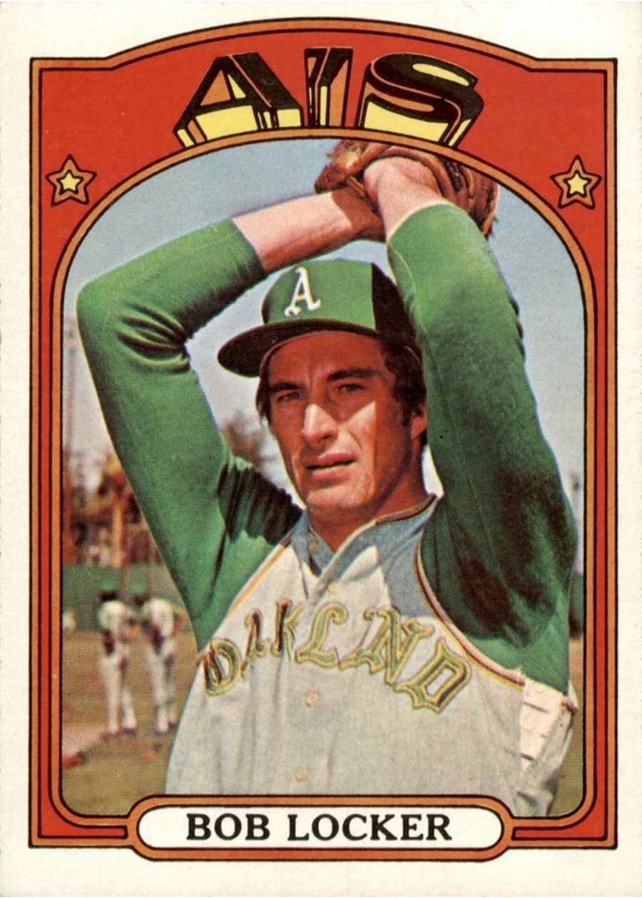 1972 Topps #537 Bob Locker, Oakland Athletics