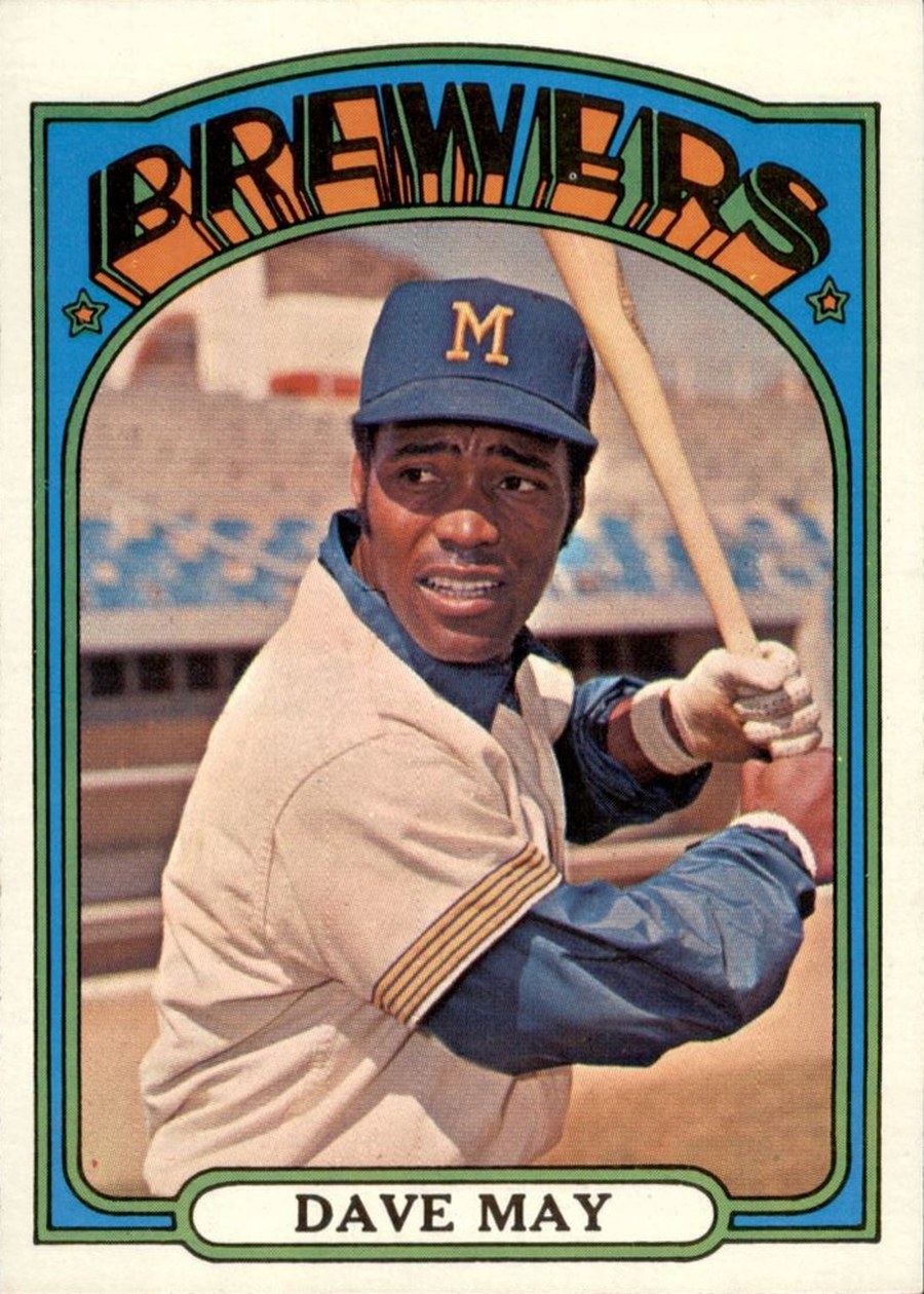 1972 Topps #549 Dave May, Milwaukee Brewers