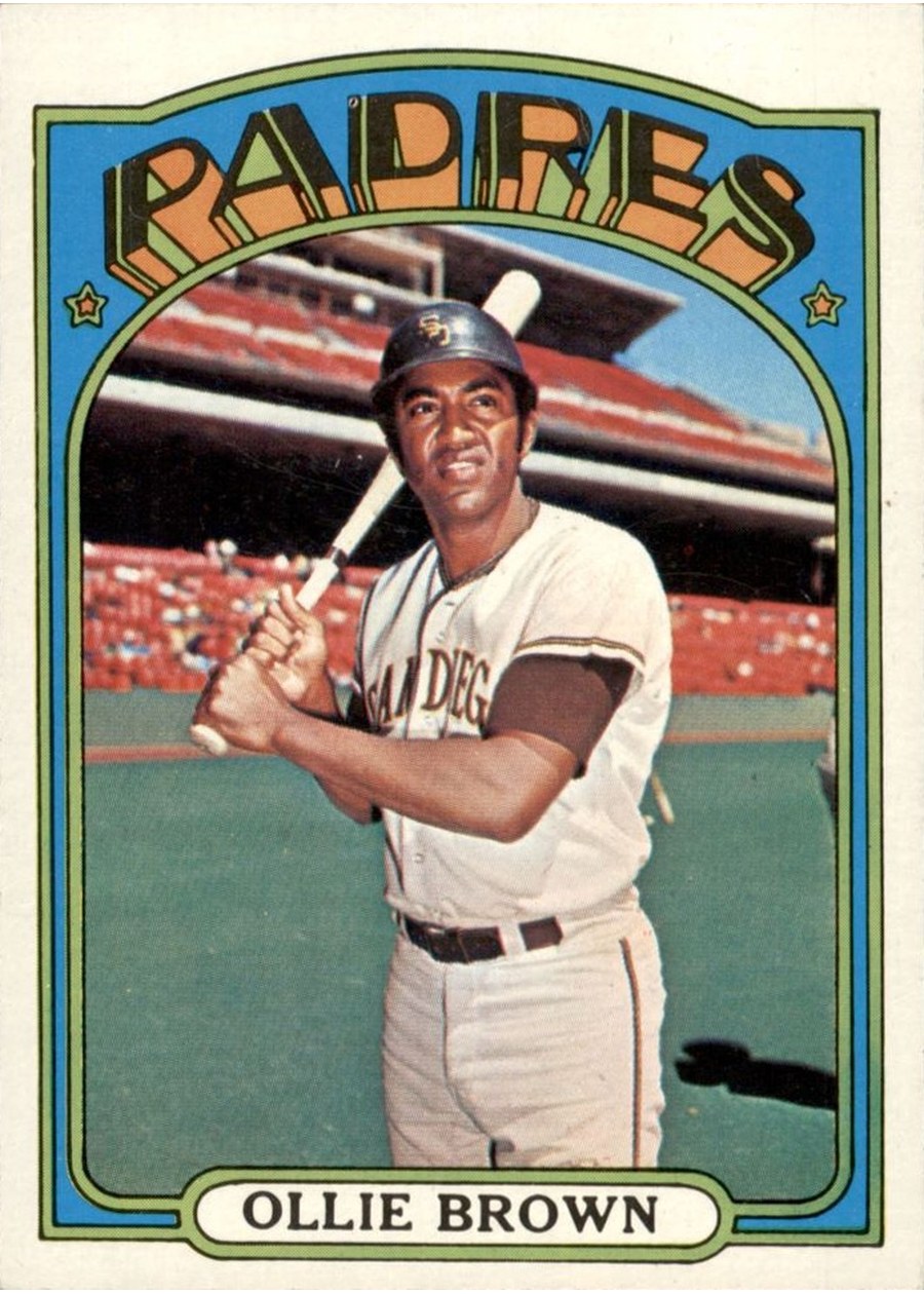 1972 Topps #551 Ollie Brown, San Diego Padres