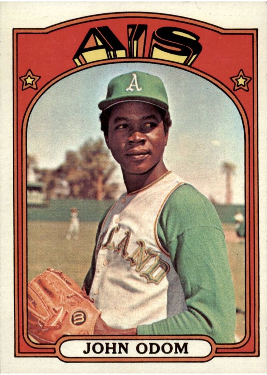 1972 Topps #557 John Odom, Oakland Athletics