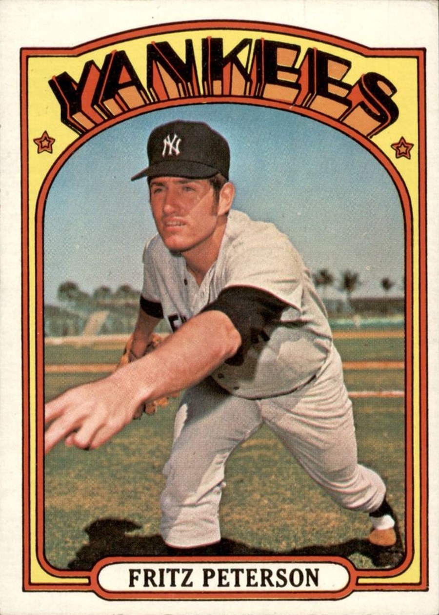 1972 Topps #573 Fritz Peterson, New York Yankees